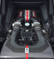 フェラーリ 458 スペチアーレ ノヴィテック　エンジンルーム
