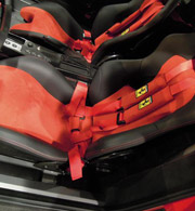 フェラーリ F430 スクーデリア　後部座席