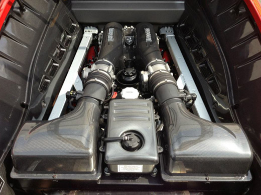 フェラーリ F430 スクーデリア　エンジンルーム